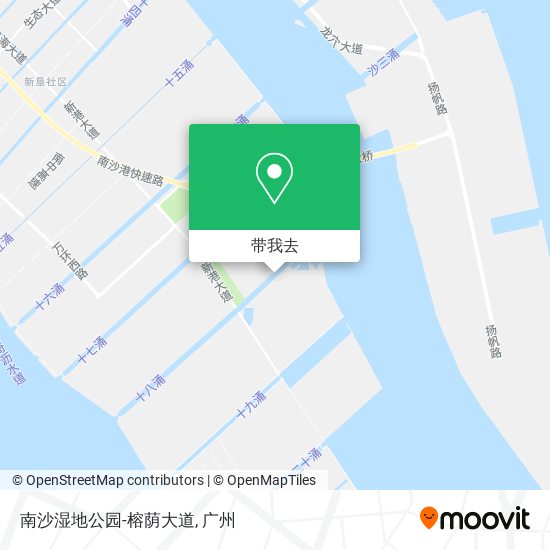 南沙湿地公园-榕荫大道地图
