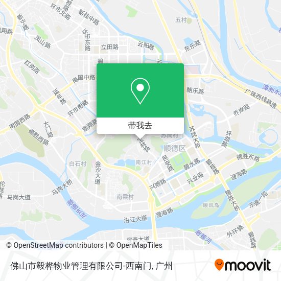 佛山市毅桦物业管理有限公司-西南门地图