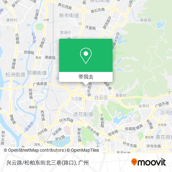 兴云路/松柏东街北三巷(路口)地图