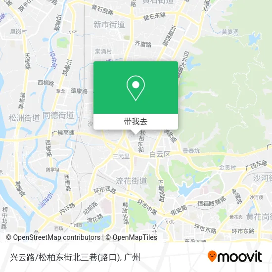 兴云路/松柏东街北三巷(路口)地图