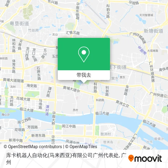 库卡机器人自动化(马来西亚)有限公司广州代表处地图