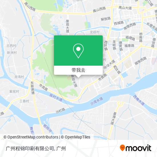 广州程锦印刷有限公司地图