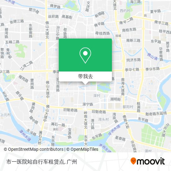 市一医院站自行车租赁点地图