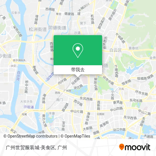 广州世贸服装城-美食区地图