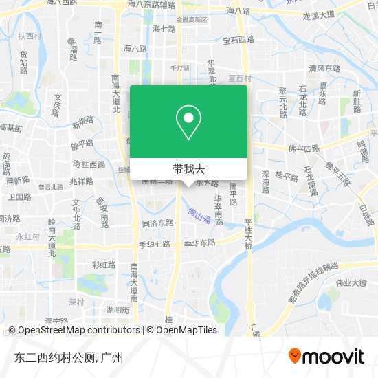 东二西约村公厕地图