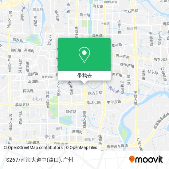 S267/南海大道中(路口)地图