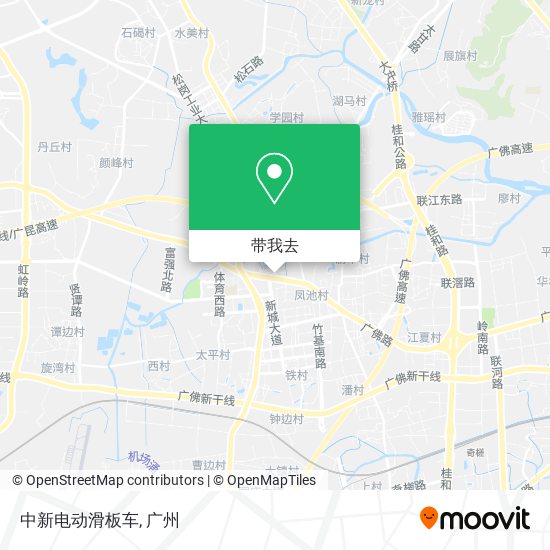 中新电动滑板车地图