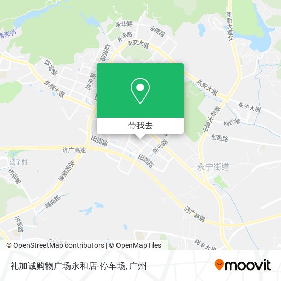 礼加诚购物广场永和店-停车场地图