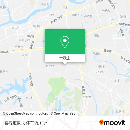 喜程度假式-停车场地图