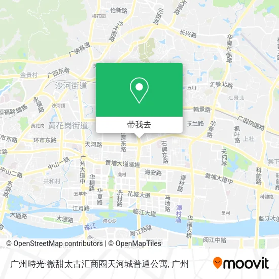 广州時光·微甜太古汇商圈天河城普通公寓地图