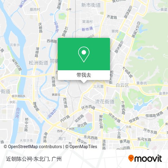 近朝陈公祠-东北门地图