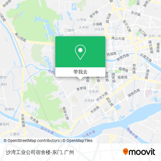 沙湾工业公司宿舍楼-东门地图