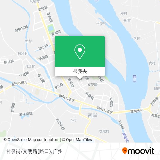 甘泉街/文明路(路口)地图
