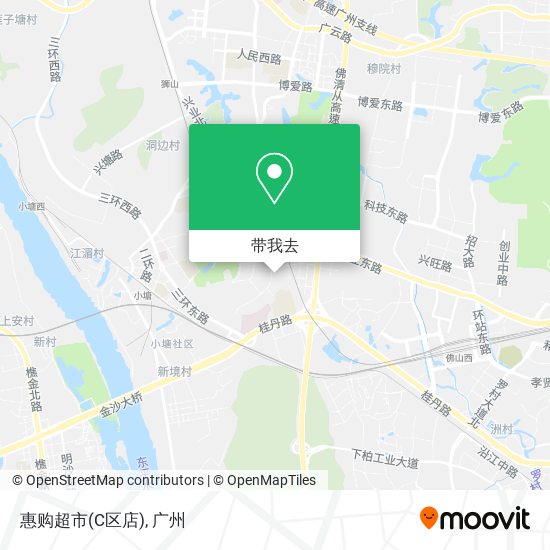 惠购超市(C区店)地图