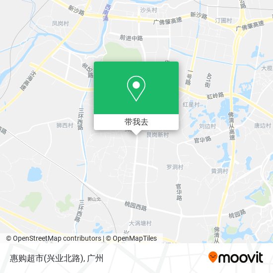 惠购超市(兴业北路)地图