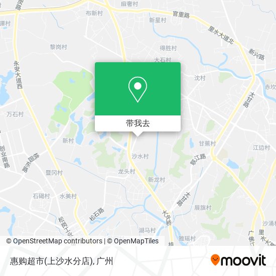 惠购超市(上沙水分店)地图