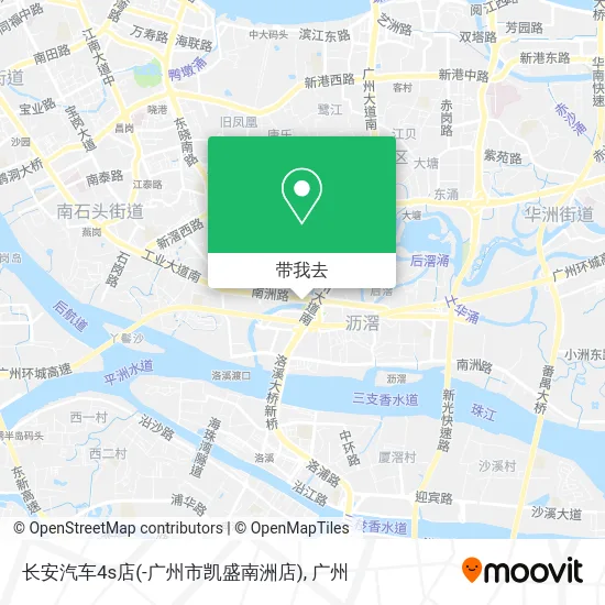 长安汽车4s店(-广州市凯盛南洲店)地图