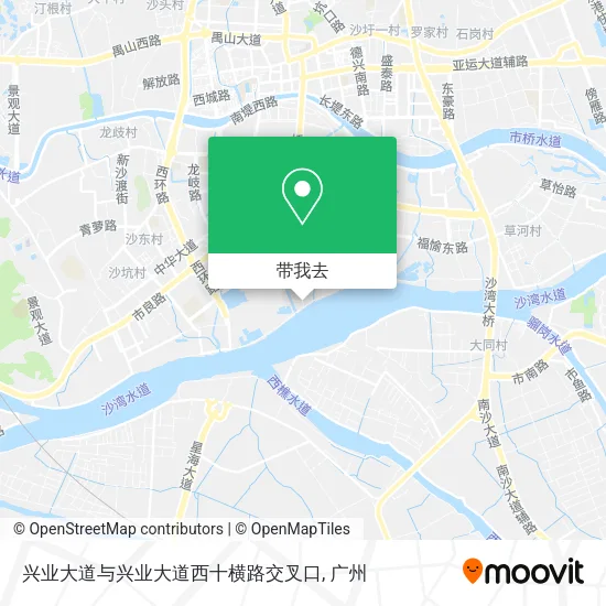 兴业大道与兴业大道西十横路交叉口地图