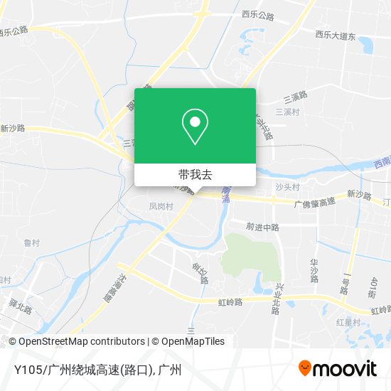 Y105/广州绕城高速(路口)地图