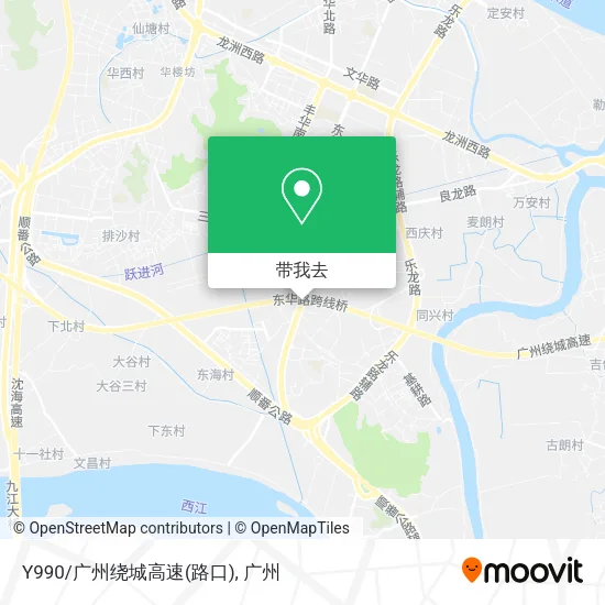 Y990/广州绕城高速(路口)地图