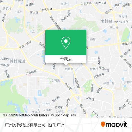 广州方氏物业有限公司-北门地图
