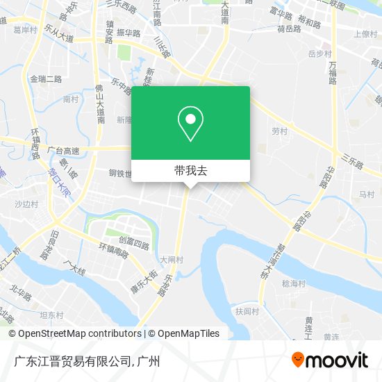 广东江晋贸易有限公司地图