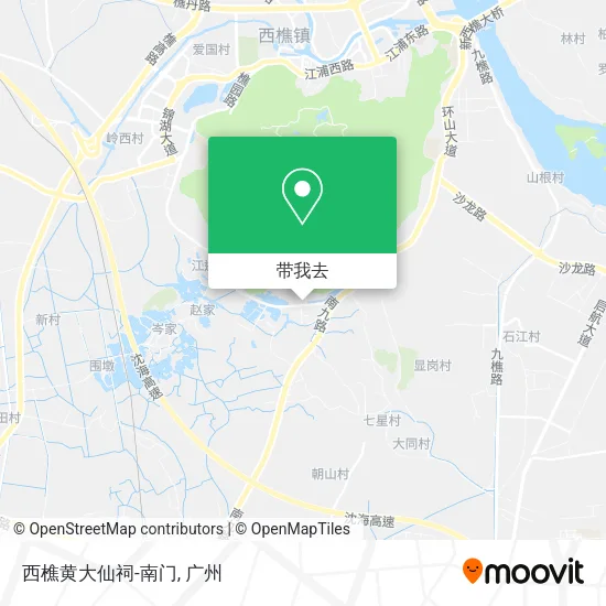 西樵黄大仙祠-南门地图