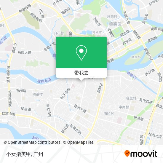 小女指美甲地图