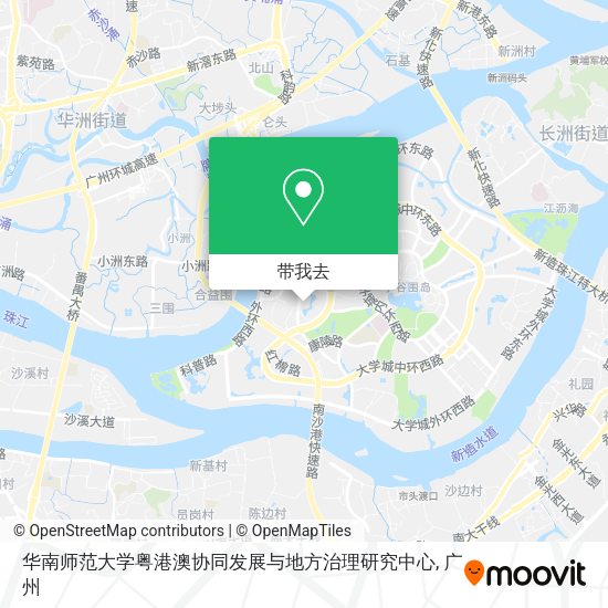 华南师范大学粤港澳协同发展与地方治理研究中心地图