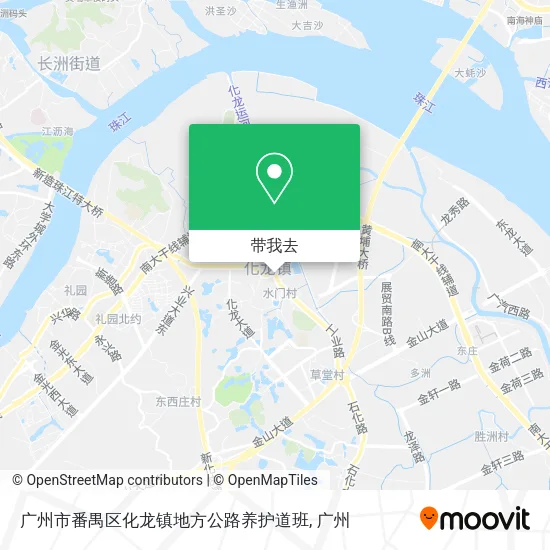 广州市番禺区化龙镇地方公路养护道班地图
