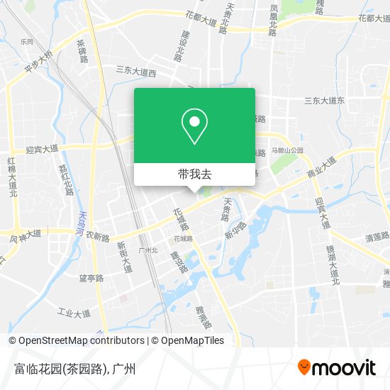 富临花园(茶园路)地图
