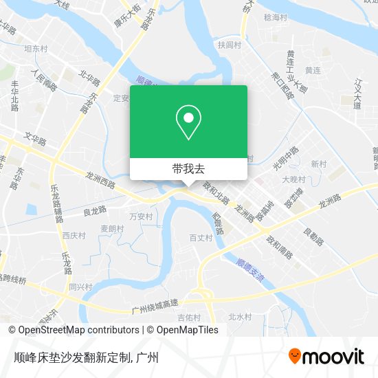 顺峰床垫沙发翻新定制地图