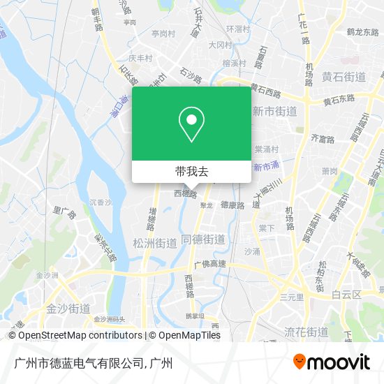 广州市德蓝电气有限公司地图