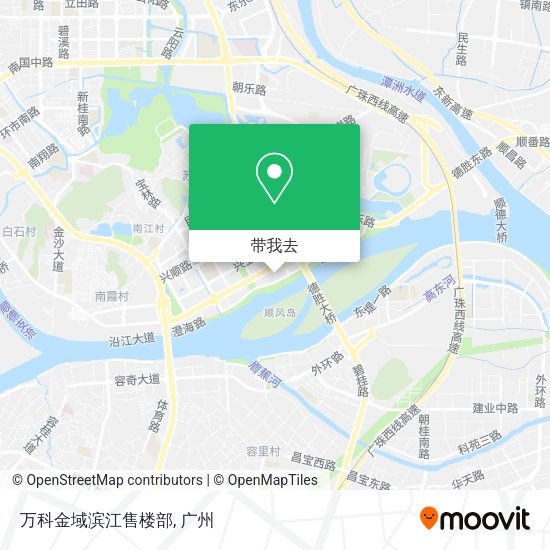 万科金域滨江售楼部地图
