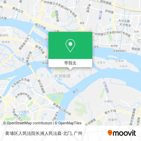 黄埔区人民法院长洲人民法庭-北门地图