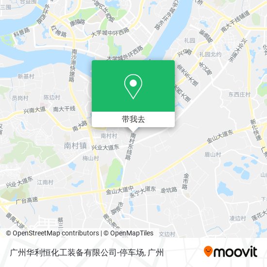 广州华利恒化工装备有限公司-停车场地图