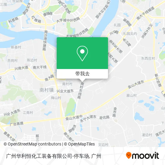 广州华利恒化工装备有限公司-停车场地图