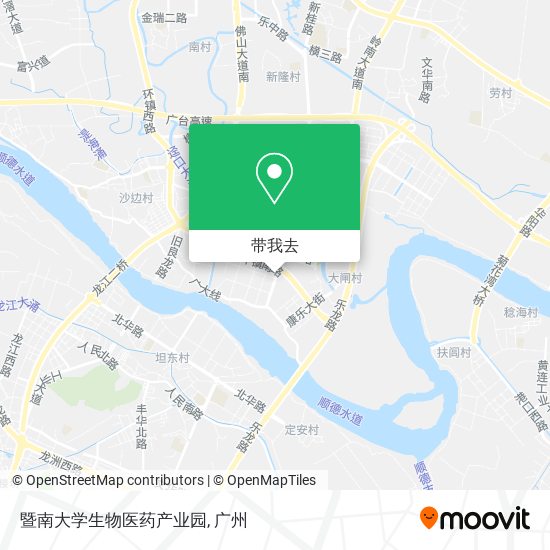 暨南大学生物医药产业园地图
