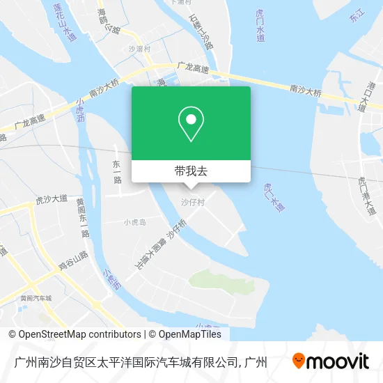 广州南沙自贸区太平洋国际汽车城有限公司地图