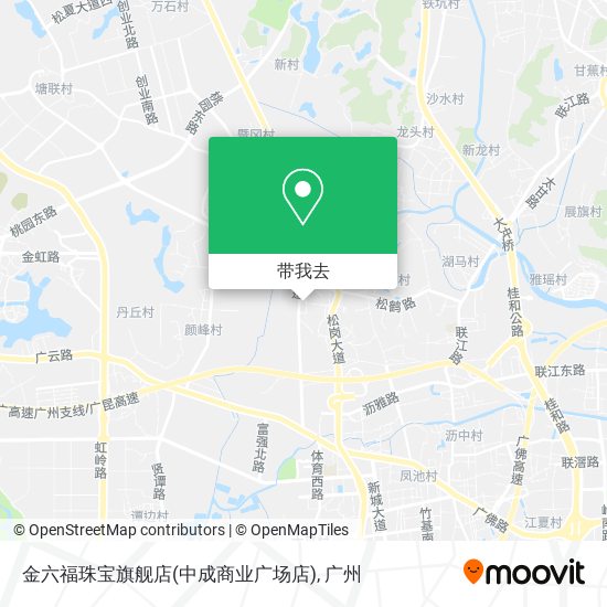 金六福珠宝旗舰店(中成商业广场店)地图