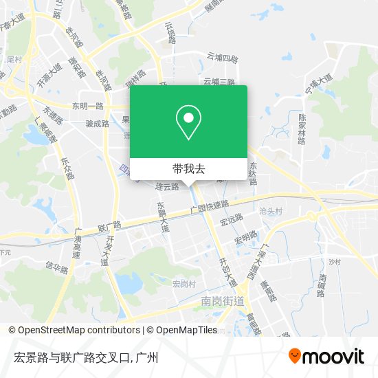 宏景路与联广路交叉口地图