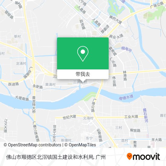 佛山市顺德区北滘镇国土建设和水利局地图