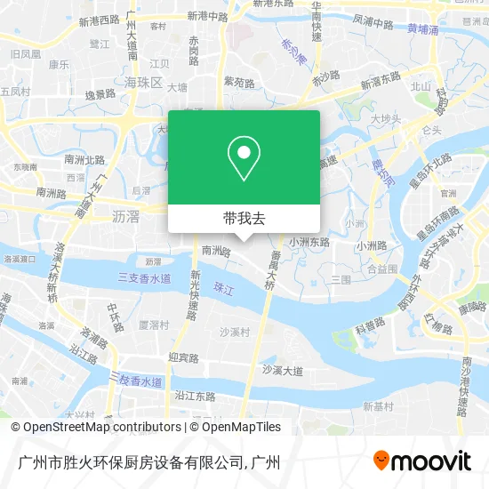 广州市胜火环保厨房设备有限公司地图