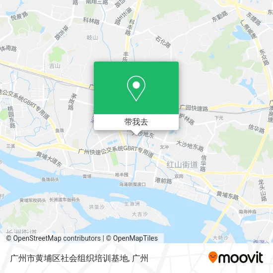 广州市黄埔区社会组织培训基地地图