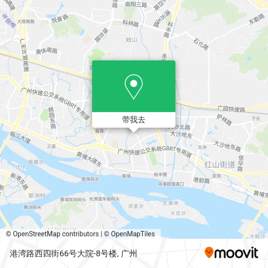 港湾路西四街66号大院-8号楼地图