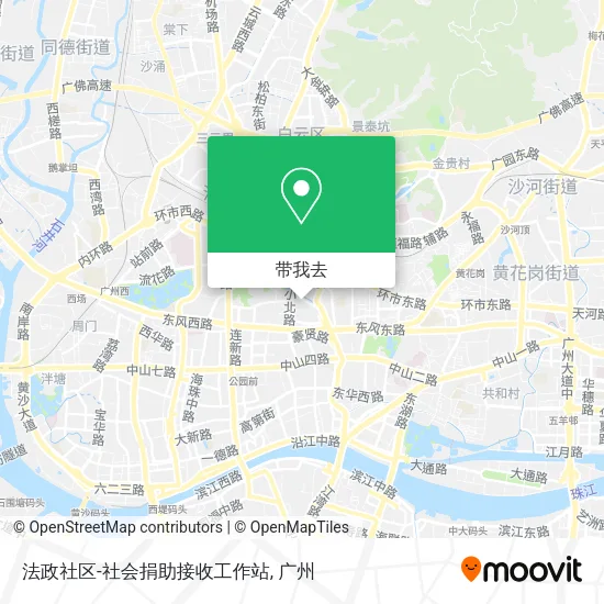 法政社区-社会捐助接收工作站地图