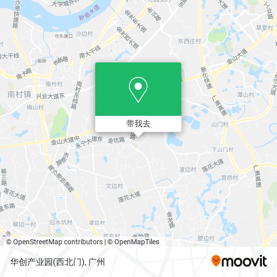 华创产业园(西北门)地图