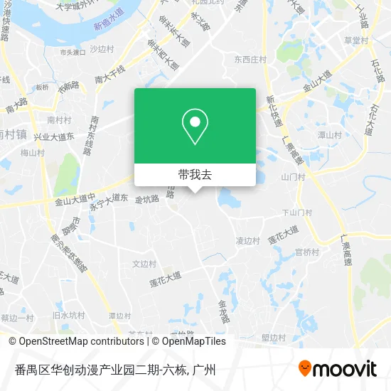 番禺区华创动漫产业园二期-六栋地图