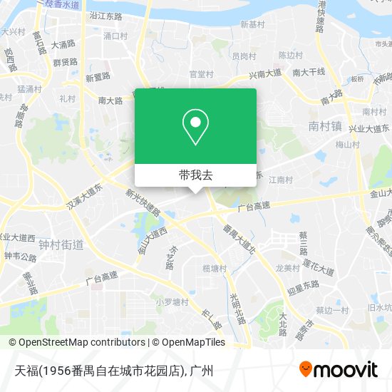 天福(1956番禺自在城市花园店)地图