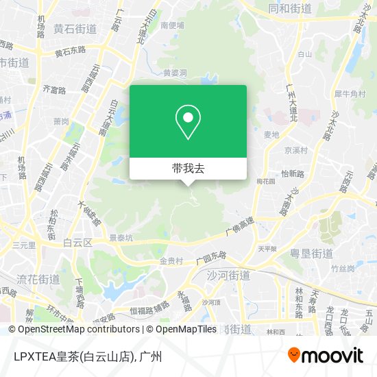 LPXTEA皇茶(白云山店)地图